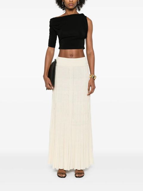Christopher Esber pleated maxi skirt - Neutrals - zdjęcie produktu nr 2