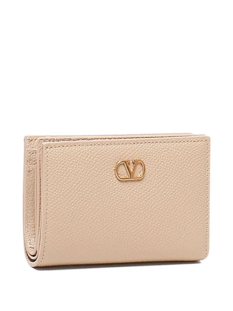 Valentino Garavani V-logo signature leather wallet - Neutrals