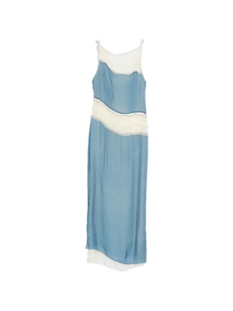 SIR. Aurelia ruffled maxi dress - Blue - zdjęcie produktu nr 1