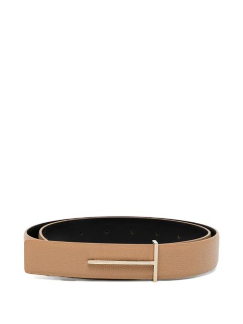 TOM FORD logo buckle belt - Neutrals - zdjęcie produktu nr 1