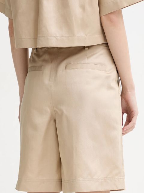 Moschino Jeans szorty z domieszką lnu