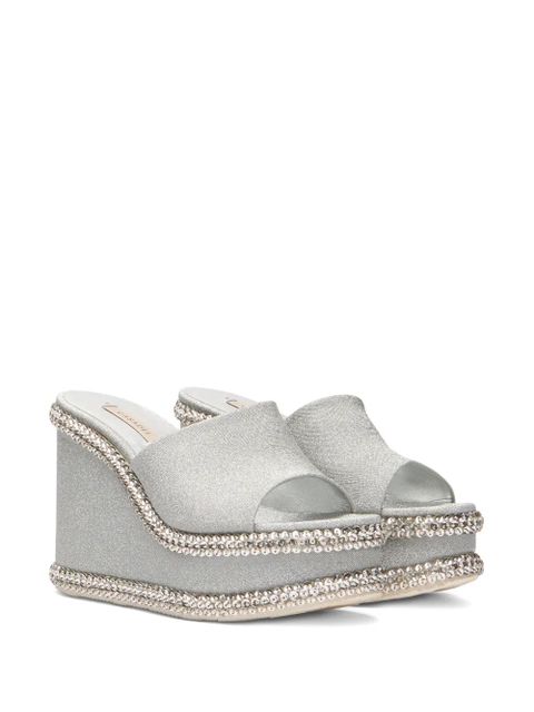 Casadei Sirio wedge sandals - Silver - zdjęcie produktu nr 2