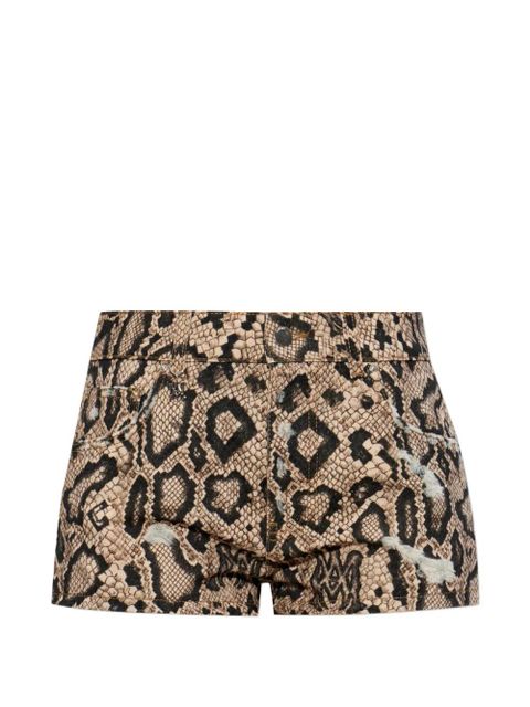 AMIRI animal-print shorts - Neutrals - zdjęcie produktu nr 1