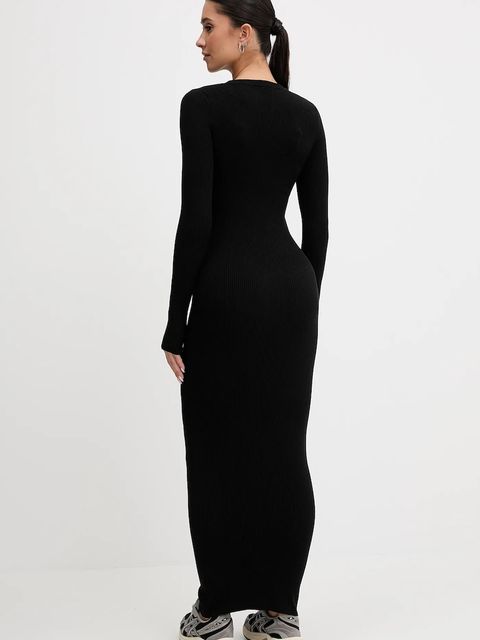 Guess sukienka FLAMINIA kolor czarny maxi dopasowana V5BK02 Z3JD2