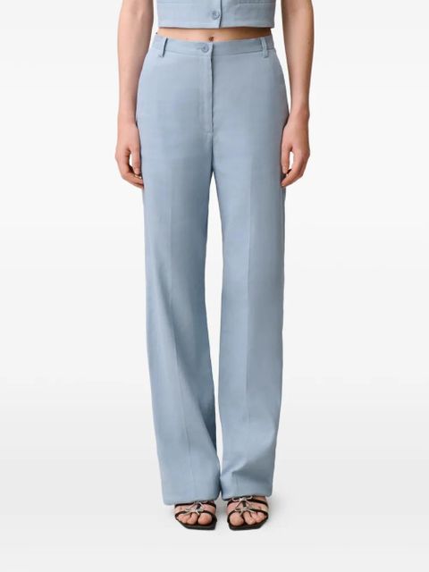 Claudie Pierlot button straight trousers - Blue
