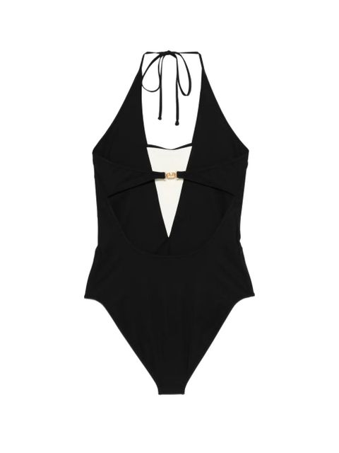 Valentino Garavani tie halter swimsuit - Black - zdjęcie produktu nr 2