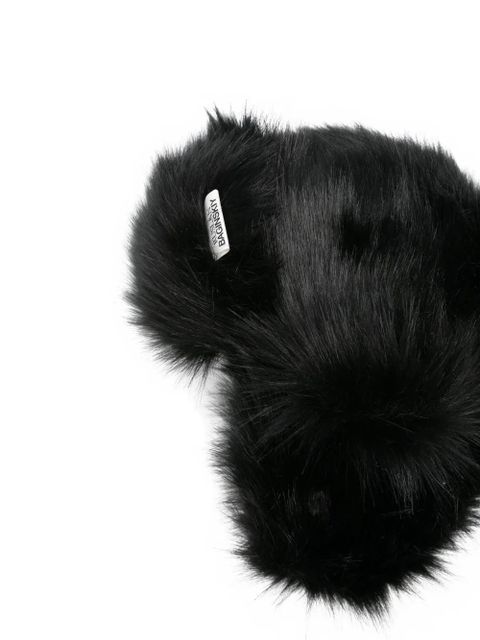 Ruslan Baginskiy faux-fur ear flaps hat - Black - zdjęcie produktu nr 2