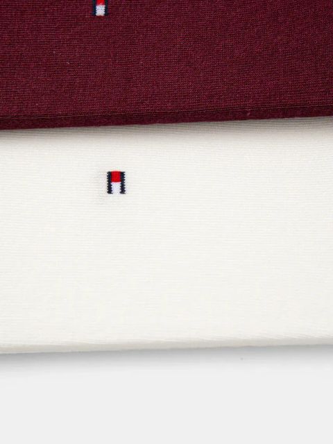 Tommy Hilfiger skarpetki damskie kolor bordowy