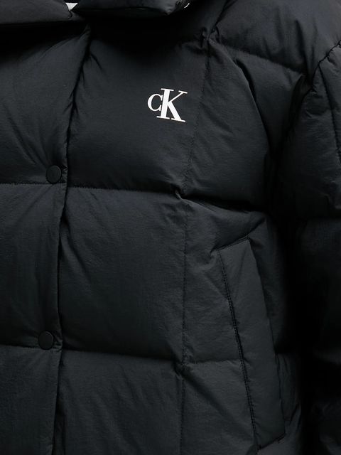 Calvin Klein Jeans kurtka puchowa kolor czarny zimowa LV044D521G