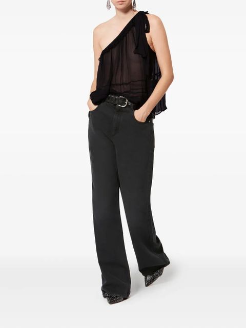 MARANT ÉTOILE Loeva one-shoulder blouse - Black - zdjęcie produktu nr 2