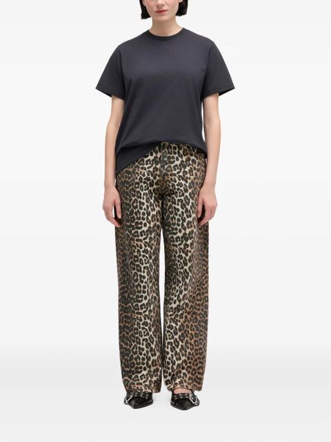 GANNI leopard-print denim - Brown - zdjęcie produktu nr 2