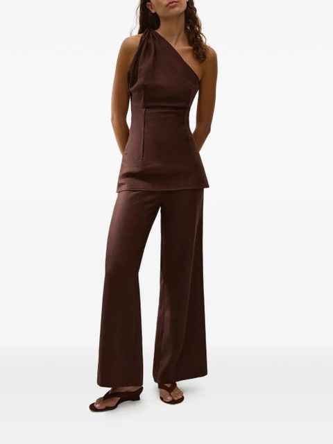 Faithfull the Brand Agua one-shoulder top - Brown - zdjęcie produktu nr 2