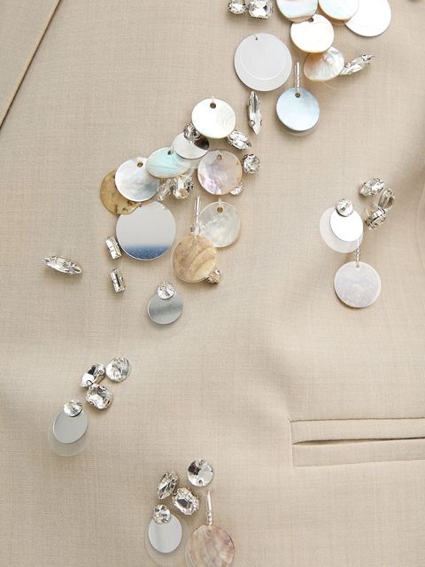 ISABELLE BLANCHE marynarka kolor beżowy jednorzędowa IS25SS-J023-T003