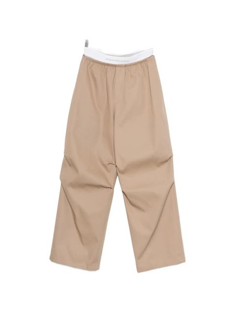 Alexander Wang logo elastic articulated trousers - Neutrals - zdjęcie produktu nr 1