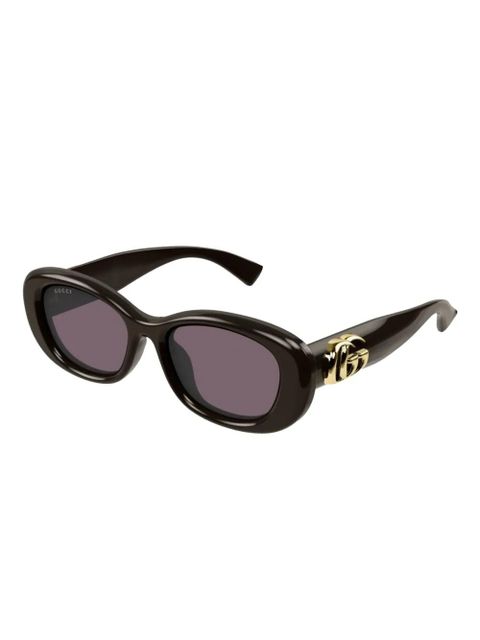 Gucci Eyewear Double G sunglasses - Brown - zdjęcie produktu nr 2