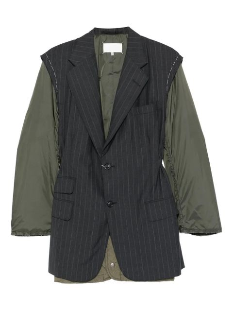 Maison Margiela pinstripe-pattern jacket - Grey - zdjęcie produktu nr 1