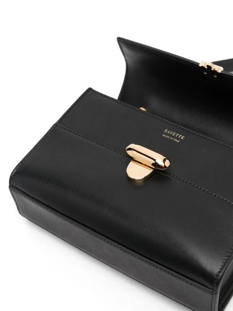 Savette Symmetry 19 leather crossbody bag - Black