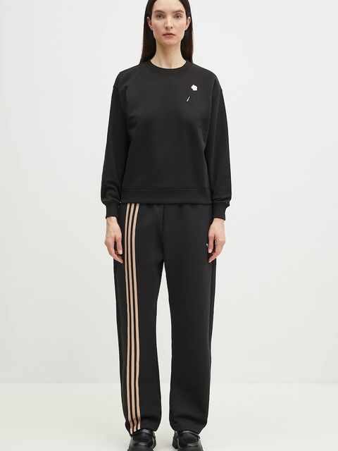 Kenzo bluza bawełniana damska kolor czarny z aplikacją FF52SW1744MF.99J