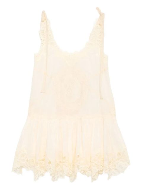 ZIMMERMANN Cascadian Lace mini dress - Neutrals - zdjęcie produktu nr 1