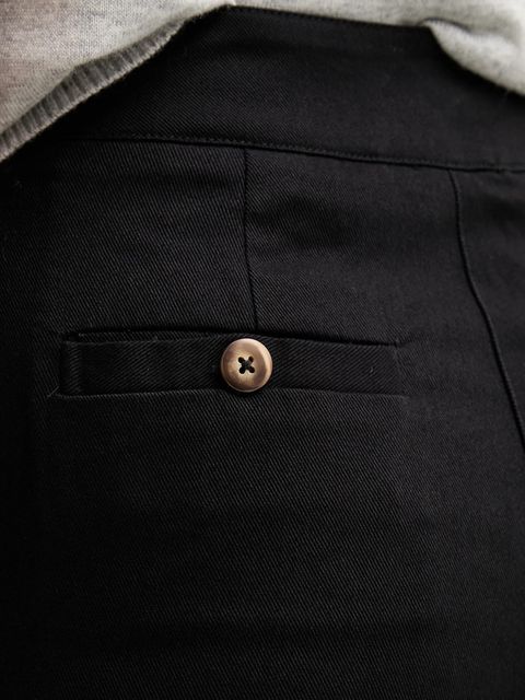 United Colors of Benetton spodnie damskie kolor czarny proste high waist 4SJCDF07J