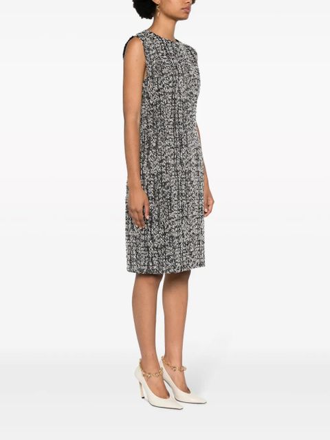 Lanvin sleeveless tweed midi dress - Black