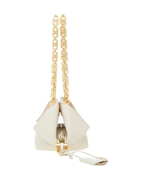 Ferragamo small Folded chain-strap shoulder bag - Neutrals