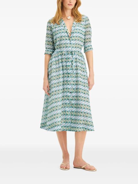 Tory Burch printed midi dress - Green