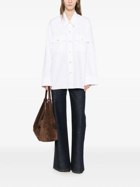 KHAITE pocket shirt - White