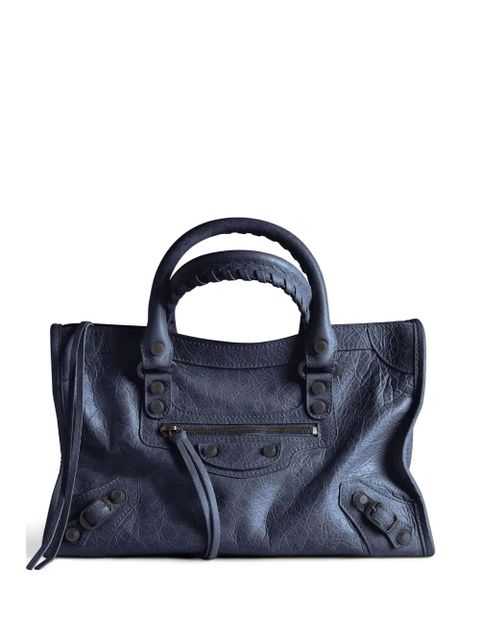 Balenciaga small Le City braided-handle tote bag - Blue - zdjęcie produktu nr 1