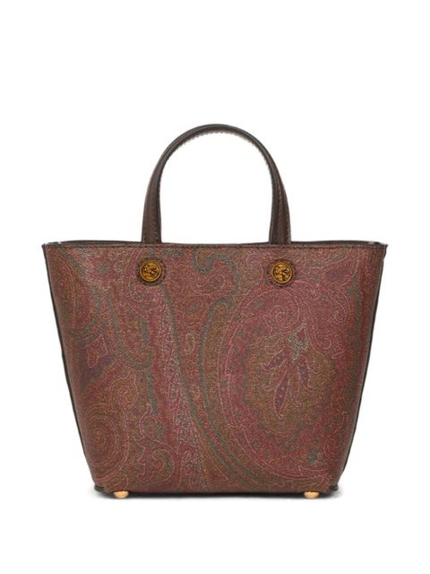 ETRO x Agostino Iacurci embroidered tote bag - Brown