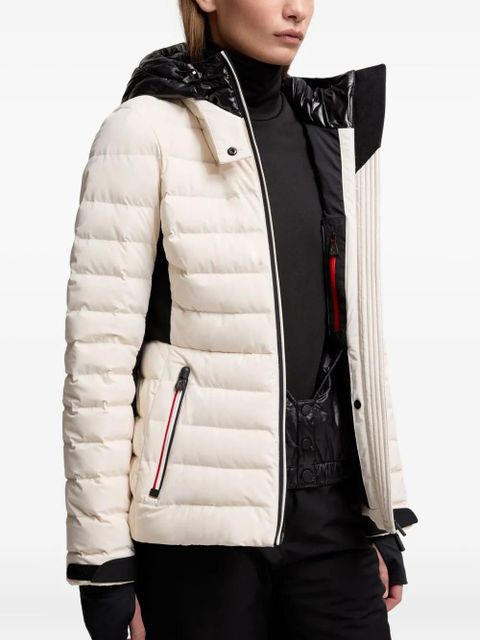 Moncler Grenoble padded hooded coat - Neutrals