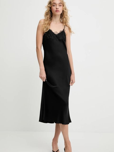 Answear.LAB sukienka kolor czarny maxi prosta - zdjęcie produktu nr 1