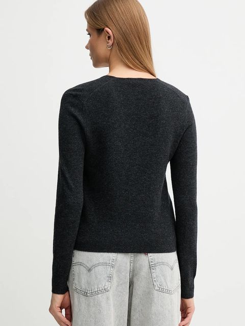 United Colors of Benetton sweter wełniany damski kolor szary lekki 1002D401Y