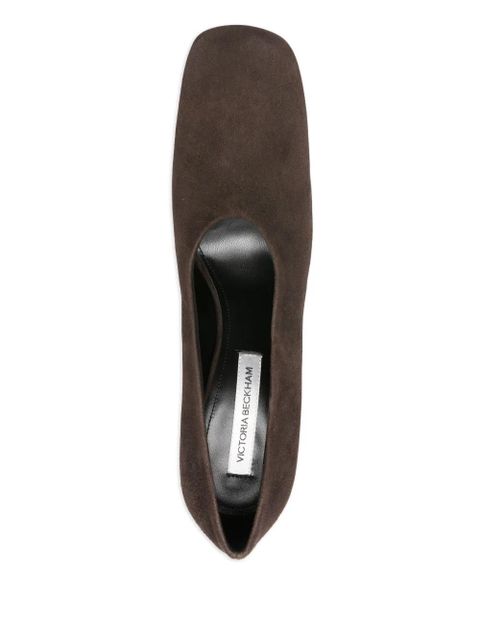 Victoria Beckham 100mm suede pumps - Brown