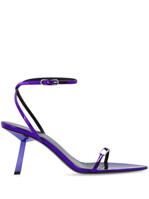 Saint Laurent 75mm Kitty sandals - Purple