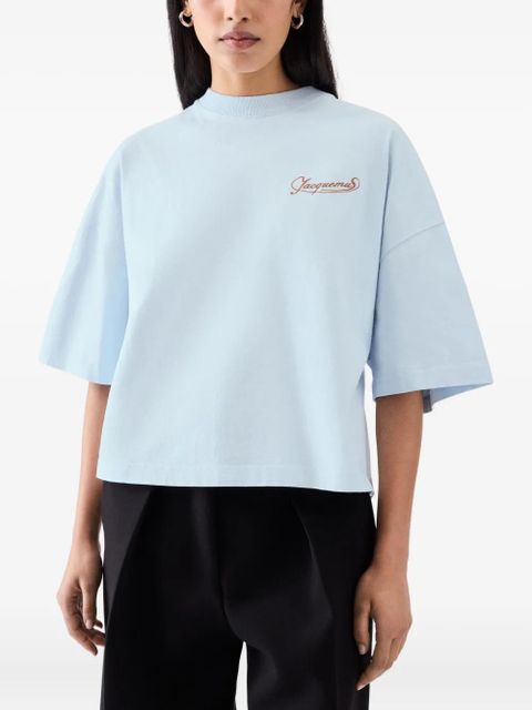 Jacquemus cropped T-shirt - Blue