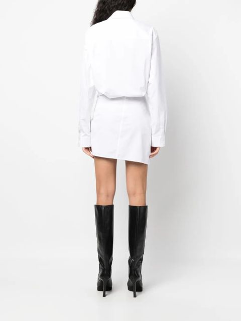 Off-White asymmetric cotton shirtdress