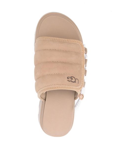 UGG Callie suede platform slides - Neutrals