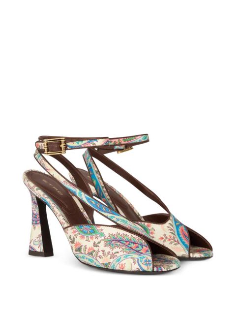 ETRO printed ankle-strap sandals - Neutrals - zdjęcie produktu nr 2
