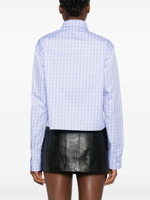 Miu Miu checked shirt - Blue