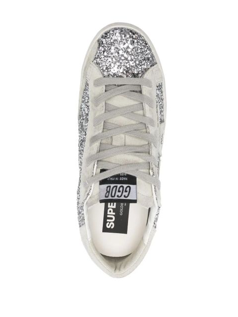 Golden Goose Super-Star glitter sneakers - Silver