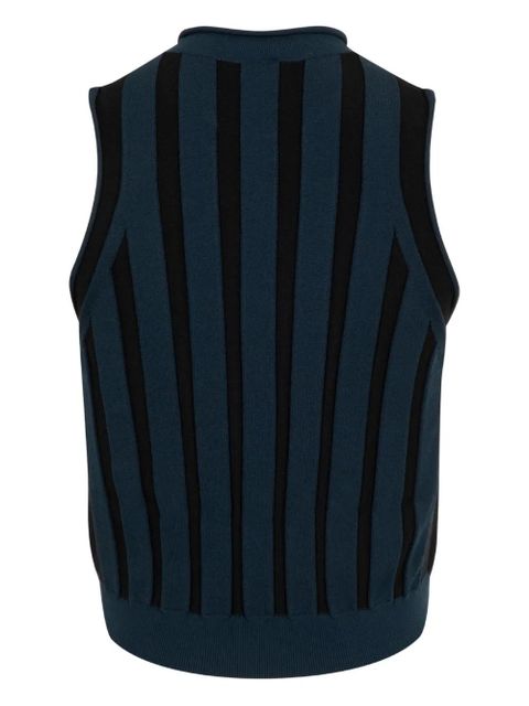 LOEWE striped-pattern sleeveless top - Blue - zdjęcie produktu nr 2