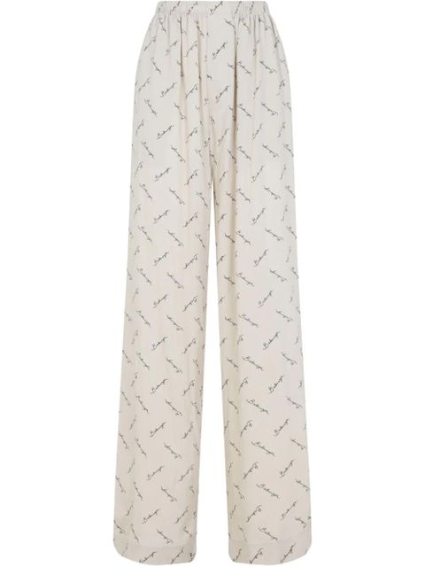Balenciaga printed palazzo pants - Neutrals - zdjęcie produktu nr 1