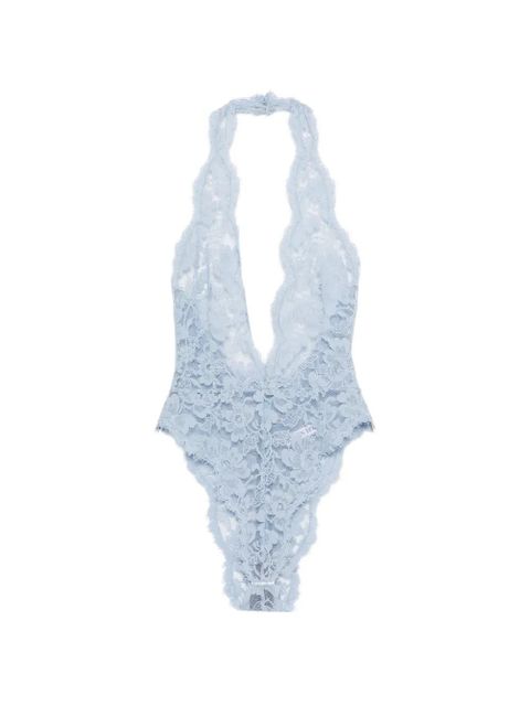 Rowen Rose lace halterneck bodysuit - Blue - zdjęcie produktu nr 1