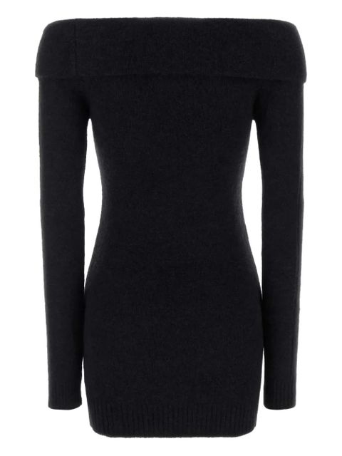 Blumarine off-shoulder embellished mini dress - Black - zdjęcie produktu nr 2