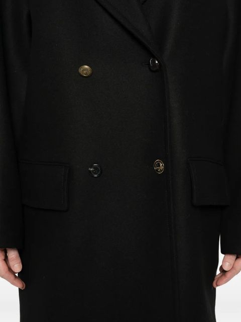 Moschino double-breasted coat - Black
