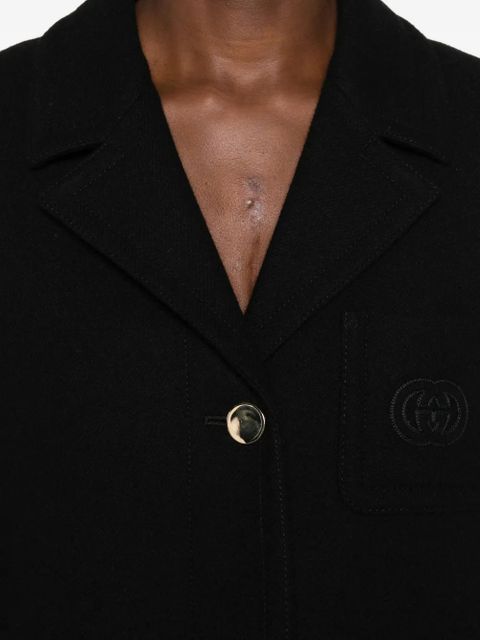 Gucci wool coat - Black