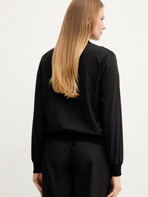 Liu Jo bluza damska kolor czarny gładka TA5071 T2900