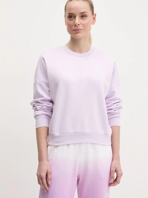 adidas bluza Essentials damska kolor fioletowy z aplikacją JI6068 - zdjęcie produktu nr 1