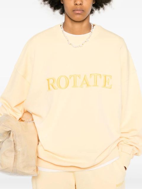 ROTATE BIRGER CHRISTENSEN logo-embroidered sweatshirt - Yellow - zdjęcie produktu nr 2